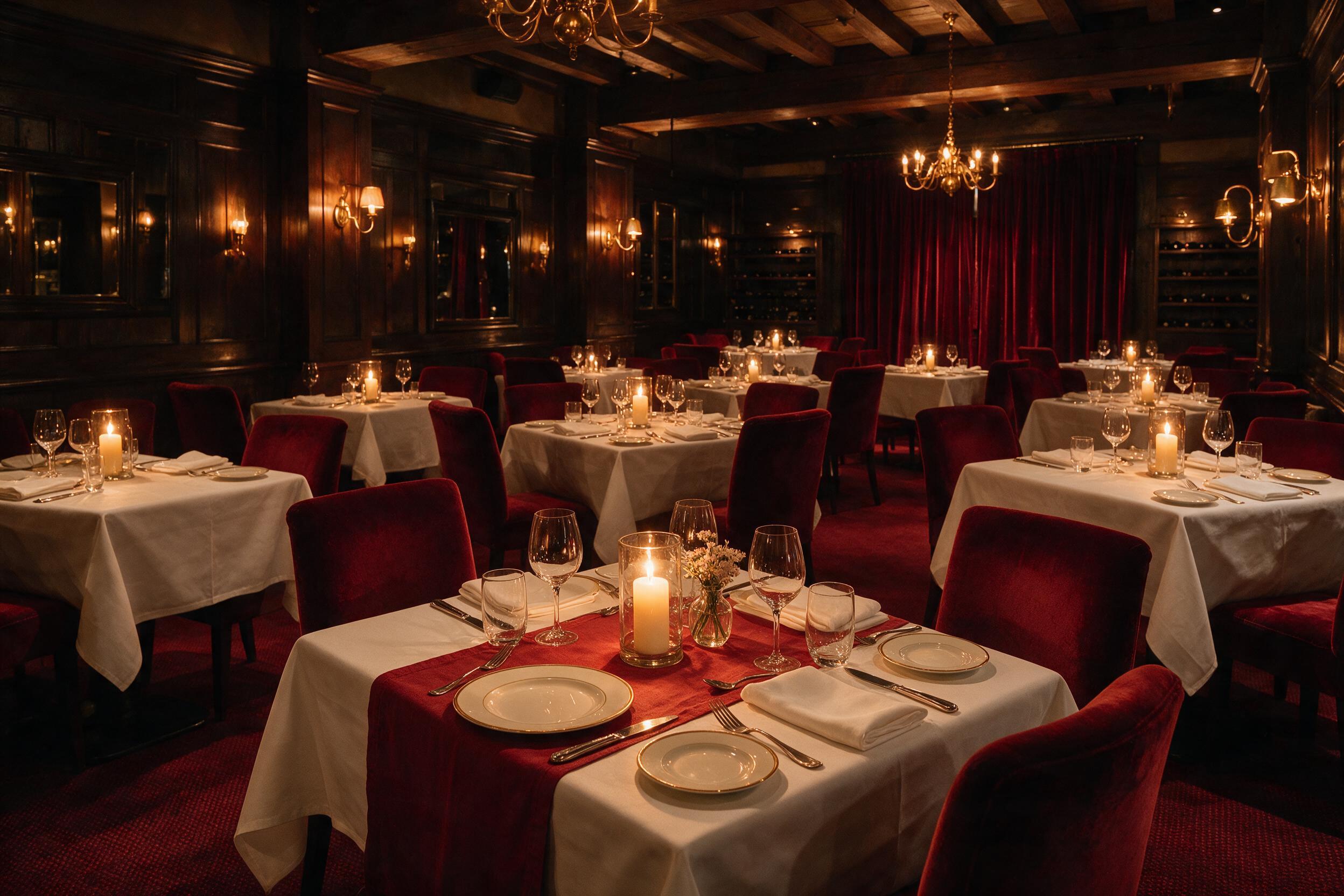 wnętrze restauracji Rubinowy Stół we Wrocławiu